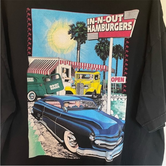 In N Out Burger Arizona Men’s T Shirt Size XXL 100% cotton black graphic tee - Picture 4 of 5